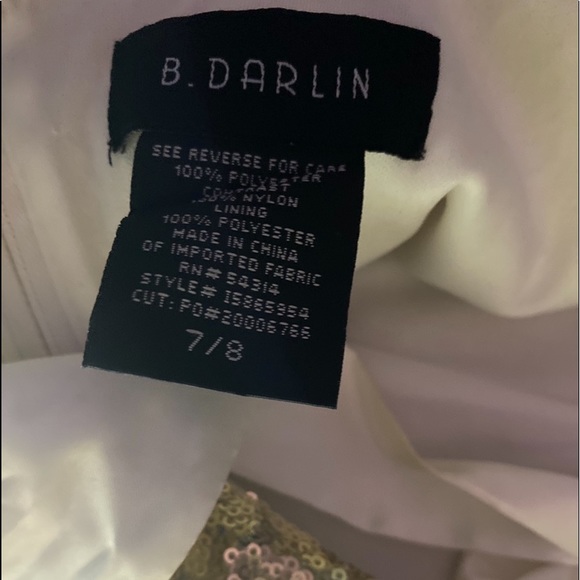 B.DARLIN Dress size: 7/8 - Picture 3 of 3